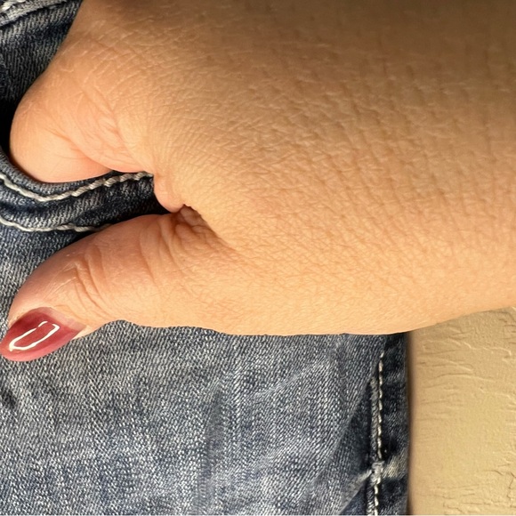 BKE Sabrina Low Rise Boot Cut Thick Stitch Denim Jeans - Picture 5 of 11